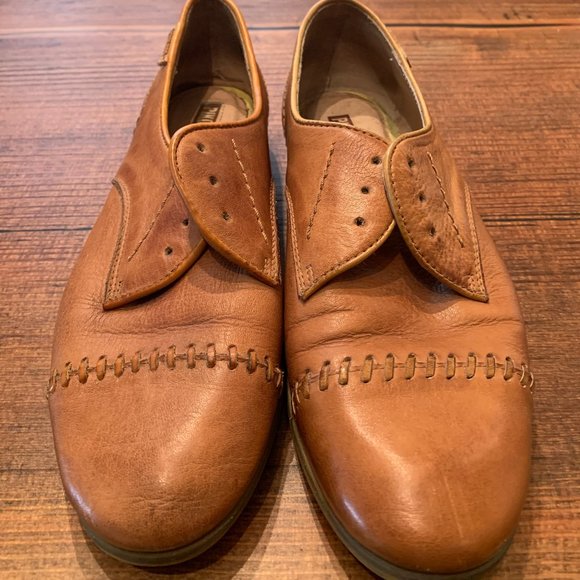 PIKOLINOS Cognac Tan Leather Oxford Shoes - Picture 5 of 7